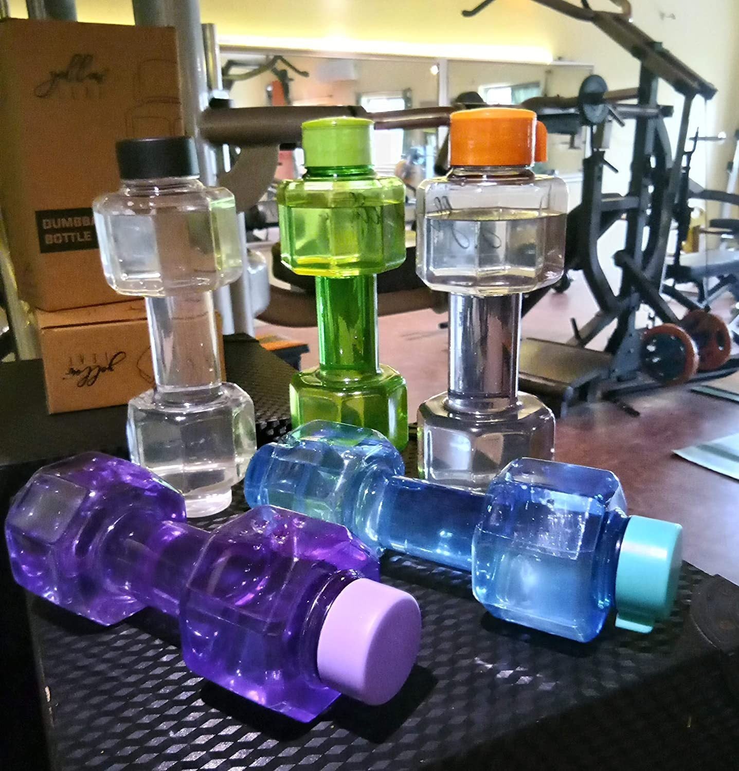 0754_Dumbbell Water Bottle (750 ml) Gym Water Bottle DeoDap