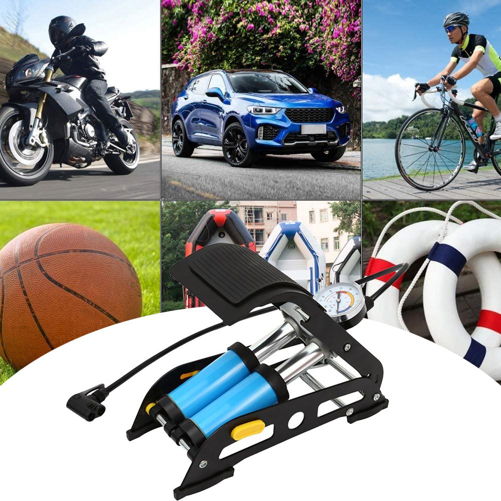 1691 Portable High Pressure Foot Air Pump Compressor for Car and Bike freeshipping - DeoDap