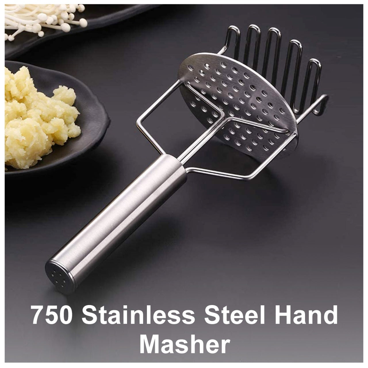 0750_Stainless Steel Hand Masher (Mash for Dal/Vegetable/Potato/Baby Food/pav bhaji) DeoDap