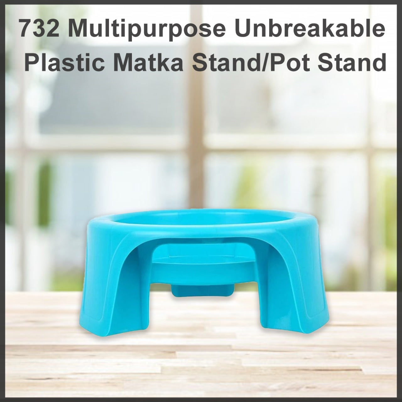 0732 Multipurpose Unbreakable Plastic Matka Stand/Pot Stand DeoDap