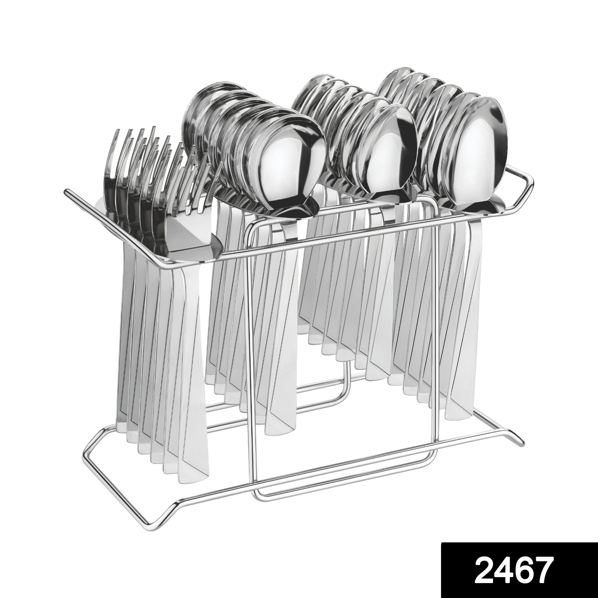 2467  24 Pack Premium Stainless Steel Cutlery Set DeoDap