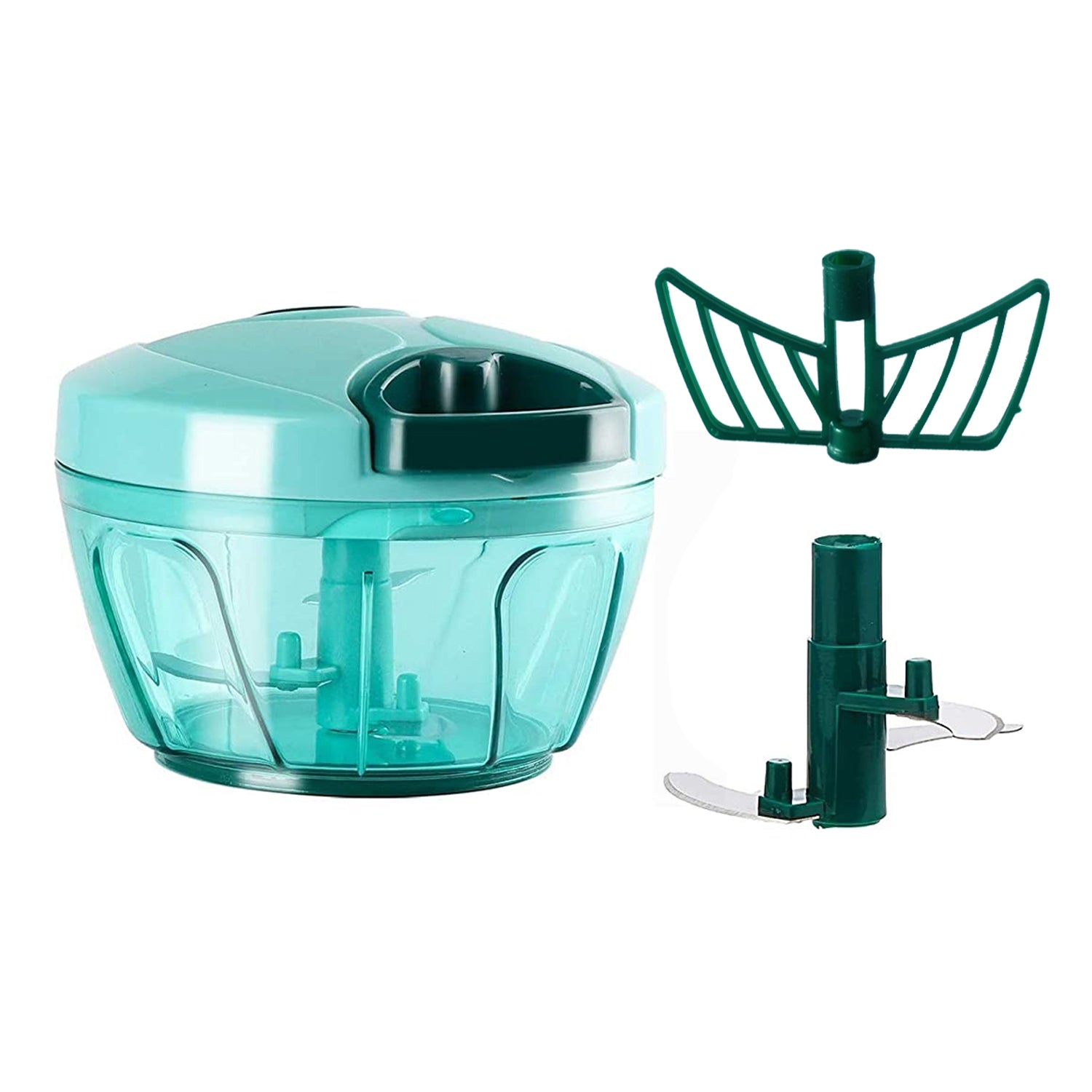 2904 Plastic Compact Vegetable Chopper (450ml) DeoDap