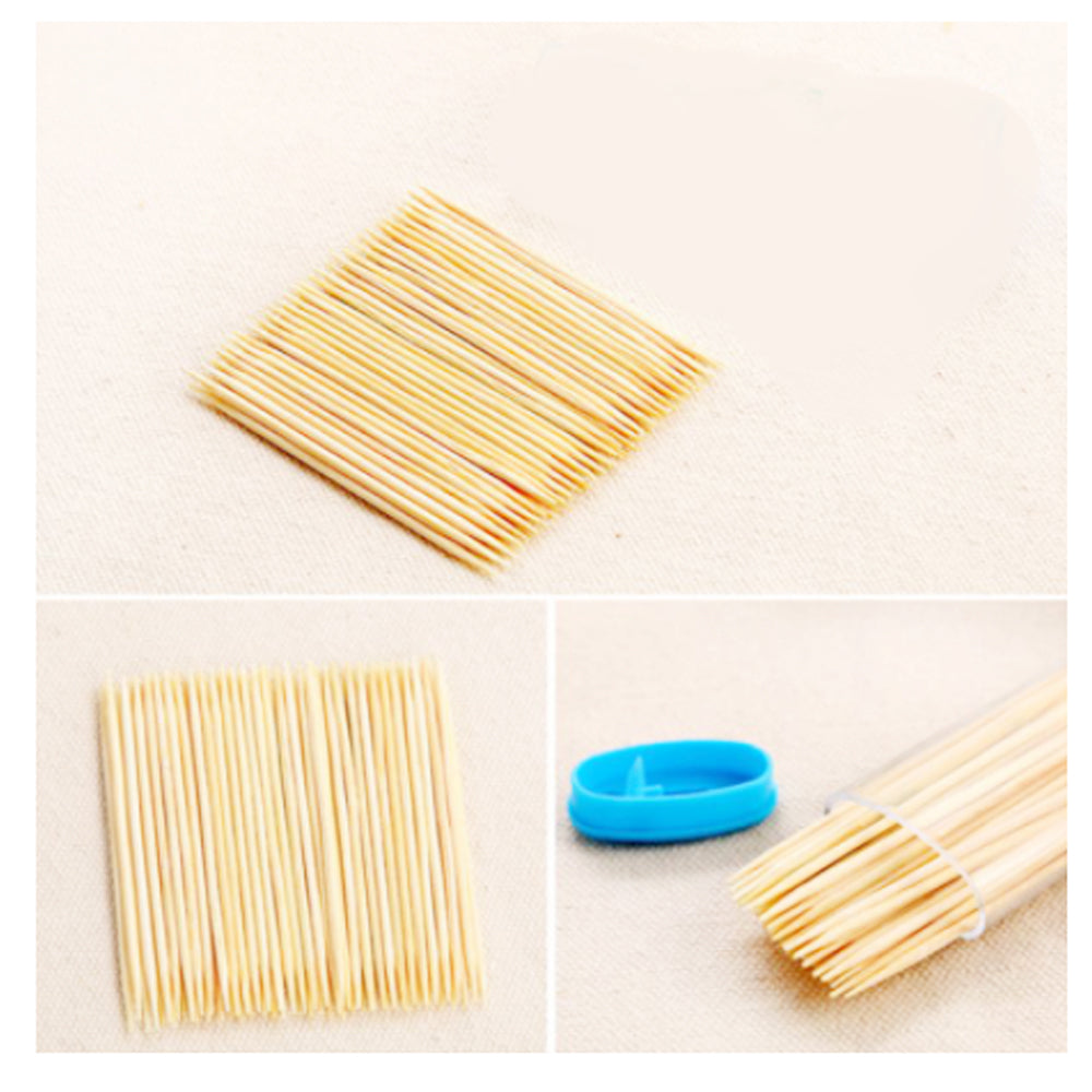 1095 Bamboo Toothpicks with Dispenser Box DeoDap