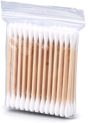 1466 Cotton Swabs With Wooden Sticks Biodegradable Cotton Buds freeshipping - DeoDap