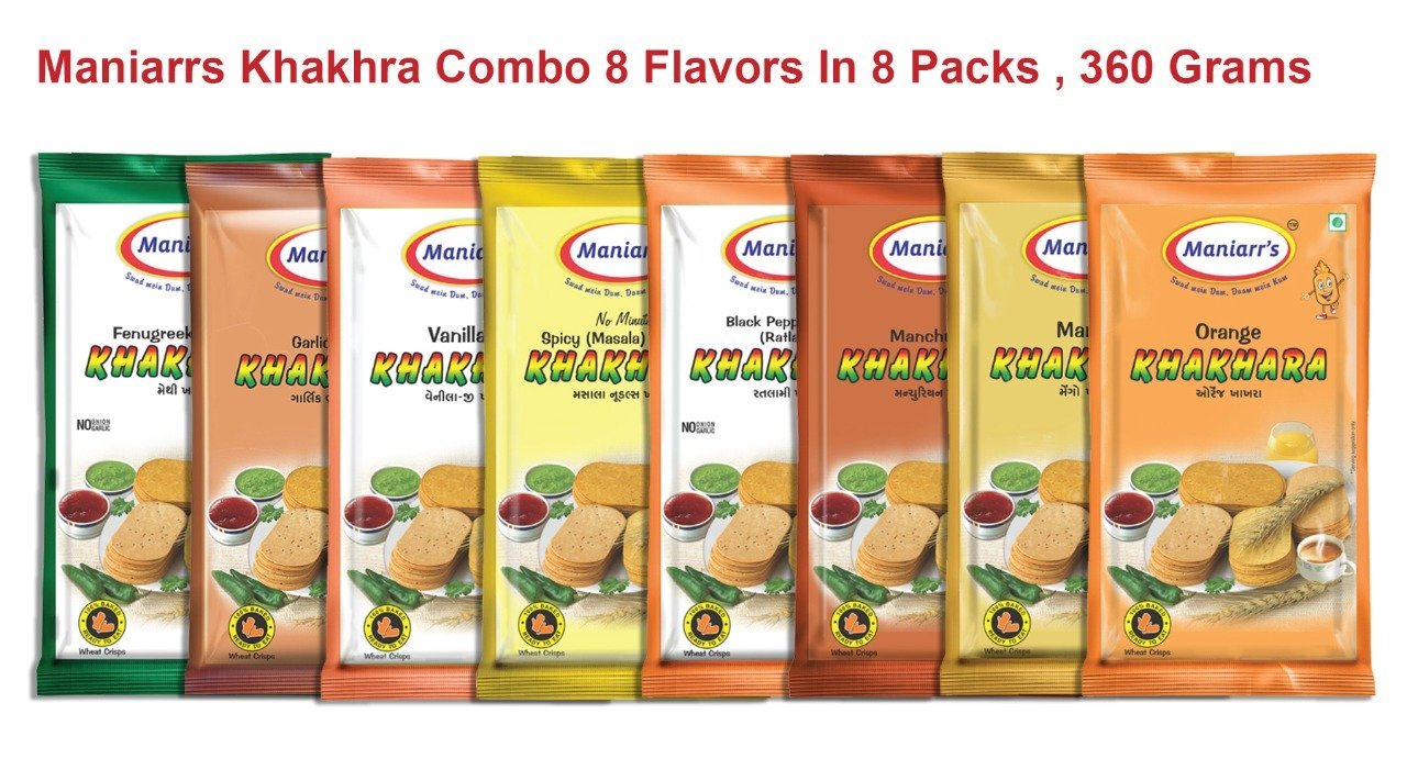0039 A4 Mix flavour khakhra (Pack of 8) freeshipping - DeoDap