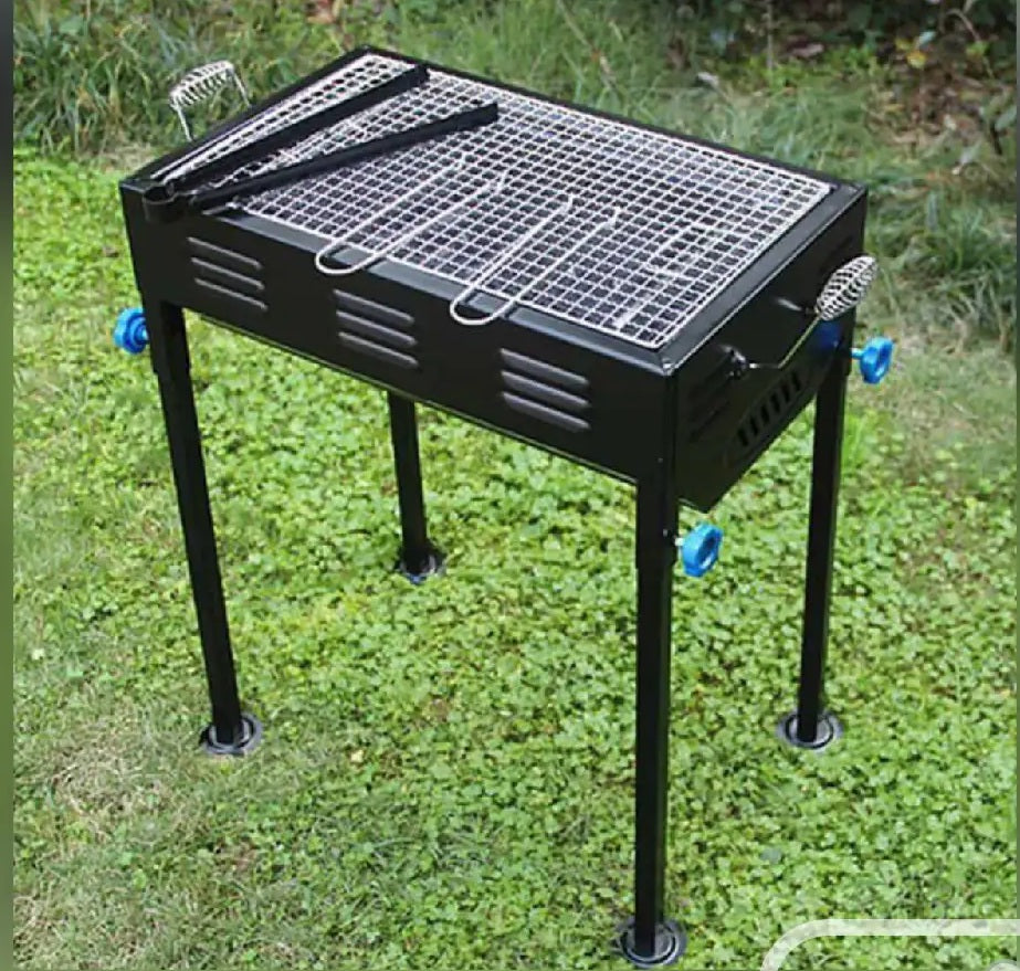 2105 Terrace Garden Picnic Barbecue with Skewers & Wooden Handle freeshipping - DeoDap