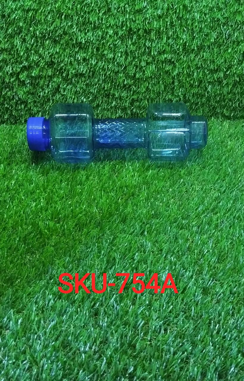 0754A Unbreakable Plastic dumbbell Shape Water Bottle freeshipping - DeoDap