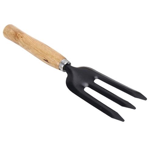 0475 Hand Weeding Fork (Steel, Black) DeoDap