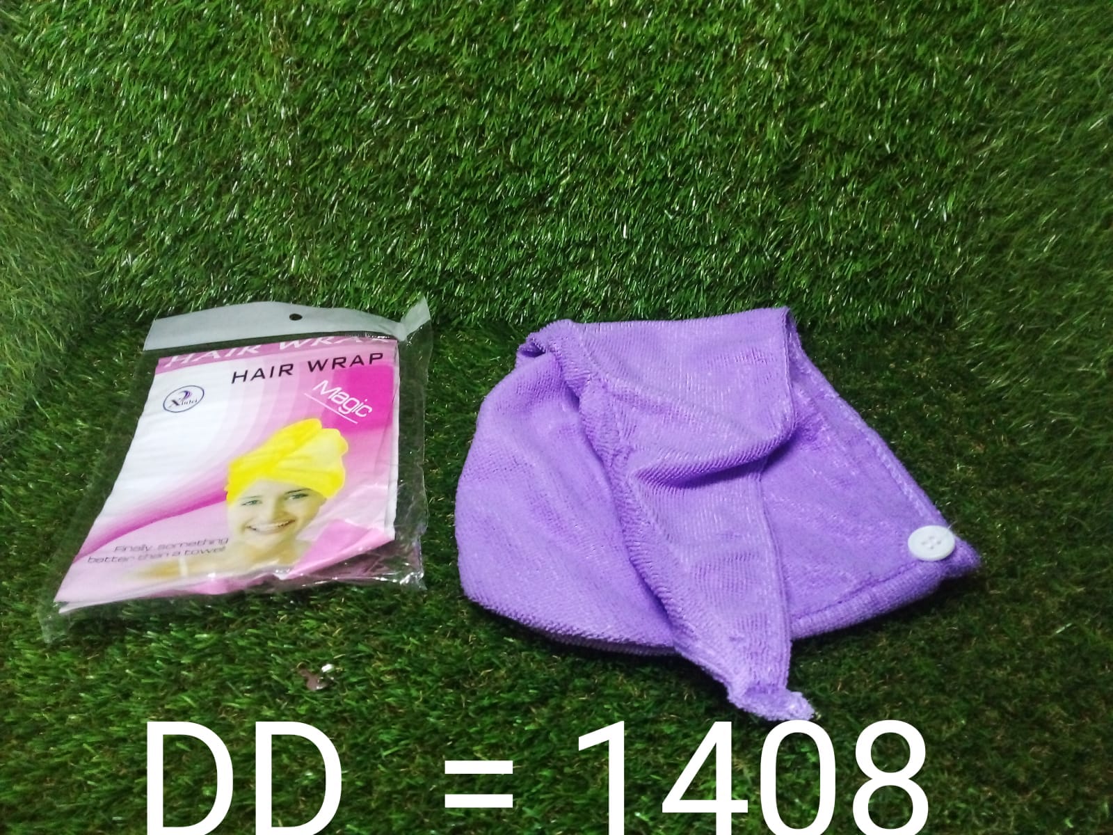 1408 Quick Turban Hair-Drying Absorbent Microfiber Towel/Dry Shower Caps (1 Pc) DeoDap