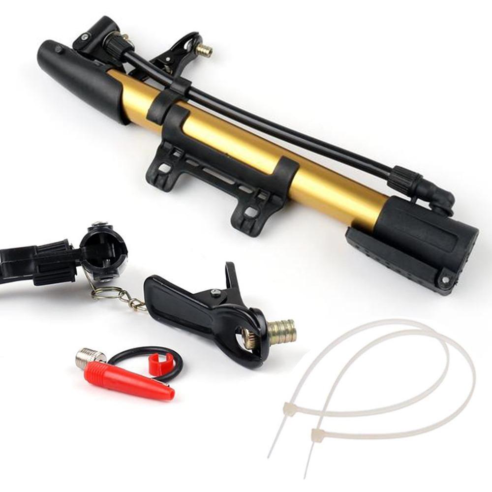 0544 Aluminum Mini Bicycle Air Pump (Multicolor) DeoDap