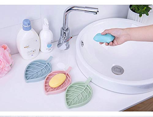 0832 Leaf Shape Dish Soap Holder for Kitchen and Bathroom DeoDap