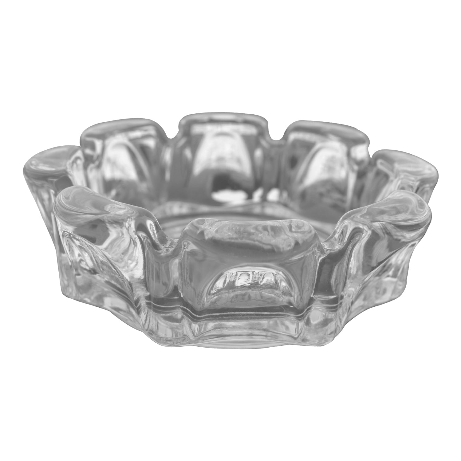1198 Crystal Quality Glass Ash Tray DeoDap