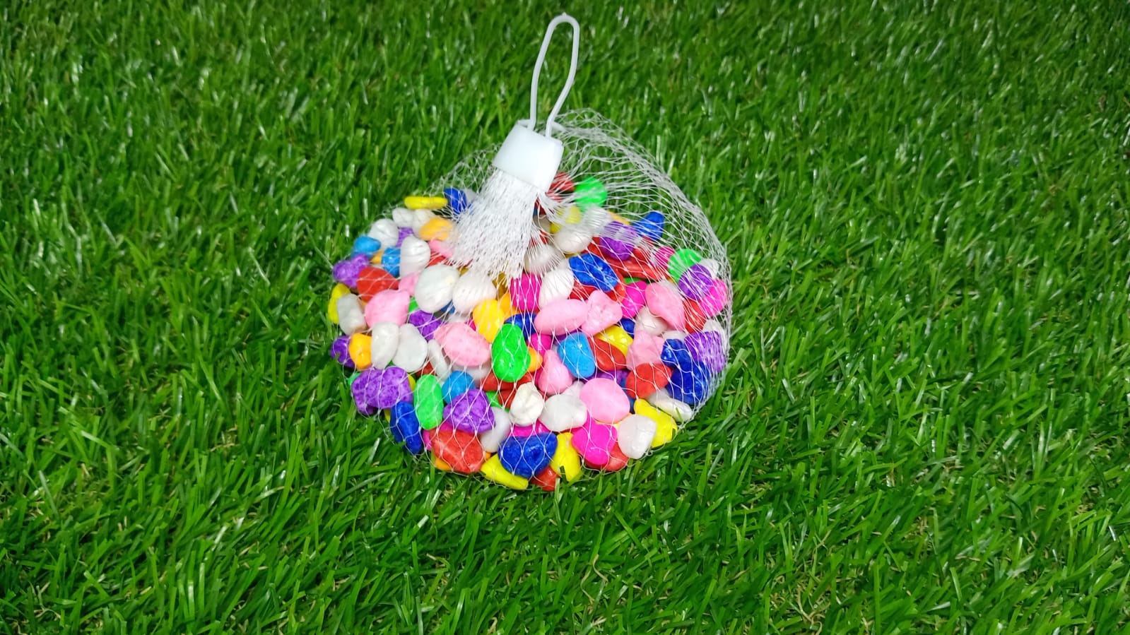 4979 Decorative Stones and Pebbles for Garden, Vase Fillers Multicolor. ( Approx - 195 Pebbles) DeoDap